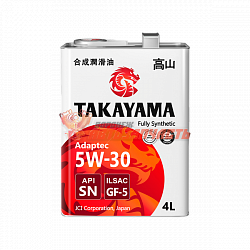 Масло моторное TAKAYAMA 5W30 Adaptec API SN ILSAC GF-5 4л