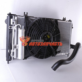 Радиатор охлаждения 2190 FL в сборе с радиатором кондиционера, вентилятором, патрубками