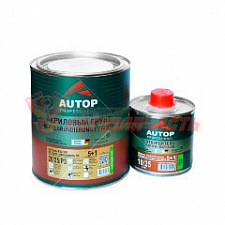 Грунт 5+1 серый HS 20/25 акриловый с отвердителем AUTOP PROFESSIONAL (0,8л+0,16л)