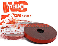 Скотч двухсторонний 3М  9мм*5 красный