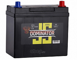 Аккумуляторная батарея ASIA 45Ah обратный (430А) Dominator (JIS) ASIA(235x127x220)