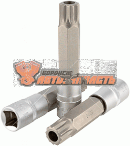 Головка со вставкой SPLINE М18Т с отверстием (1/2") 100 мм АвтоDело Professional