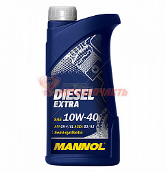 Масло моторное Mannol Diesel EXTRA 10w40   1л полусинтетическое