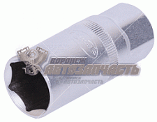 Головка торцевая 1/2" 21мм АвтоDело L=65мм (свечная, свечной)