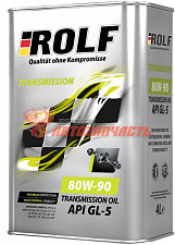 Масло трансмиссионное 80w90 GL-5 Rolf 4л минеральное