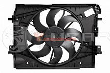 Электровентилятор 2180 Vesta (15-) с кондиционером /Renault Logan II (12-) (с кожухом) A/C+ Лузар