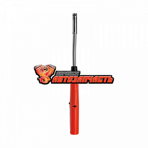 Бытовая газовая пьезозажигалка с классическим пламенем многоразовая (1 шт.) темно-бордовая СК-302W с