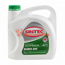 Антифриз Sintec EURO G11 (-40) (зеленый)  3л (NEW упаковка)
