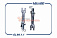 Комплект планок регулировки заднего тормоза LADA Largus, RENAULT Duster, Logan  7701208061