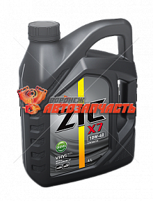 Масло моторное ZIC X7 Diesel 10w40  4л синтетика
