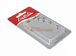 Коннектор акустический AURA APT-4250 (2,5 мм) / Гильза акустическая, 2.5мм, комплект 10шт., Nickel
