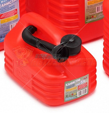 Канистра пластик  5 л Мамонт  для ГСМ (с заливным устройством)