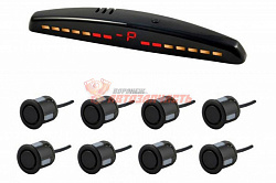 Комплект датчиков парковки SVS LED-013-8 LED Black / 8 датчиков 18,мм