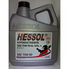 Масло трансмиссионное 75w90 GL-5/4 4л Hessol синтетика