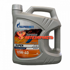 Масло моторное Gazpromneft Super 10w40 4л полусинтетика API SG/CD