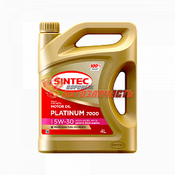Масло моторное Sintec Platinum 5w30 A5/B5  4л Platinum 7000 /new упаковка/