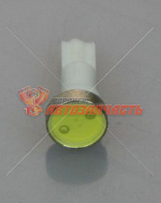 Лампа светодиодная 12V W1,2W T5 (белая, смайлик, 1 диод)