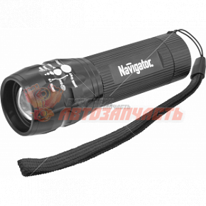 Фонарь универсальный Navigator NPT-CM03 3W 1LED IPX4 ремешок 3 режима черный