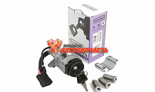 Замок зажигания 1118 с иммобилайзером(+к-т личинок) Птимаш (2 двер+багаж,2 фишки,3+2 контк.,скоба) 