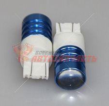 Лампа светодиодная 12V W5W T10 белый S25-7443-LENS