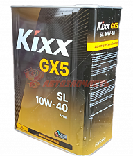 Масло моторное KIXX GX5 10w40 4л полусинтетика API SL метал. канистра
