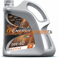 Масло моторное G-Energy Synthetic Active 5w40  4л синтетика API SN/CF