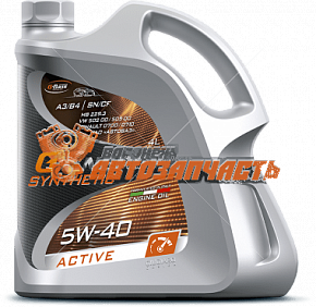 Масло моторное G-Energy Synthetic Active 5w40  4л синтетика API SN/CF