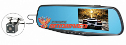Видеорегистратор Blackview MD X6 Dual / Зеркало 2 камеры  Full HD1920x1080, 140гр., 4.3" экран