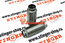 Виброкомпенсатор (гофра) с двойной оплеткой D=51 L=200 RS-08322