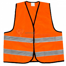Жилет светоотражающий оранжевый (размер) плотный (60-62)
