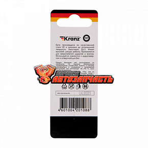 Бита для шуруповерта Torx T10х50 мм (2 шт./уп.) Kranz