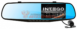 Видеорегистратор Intego VX 410MR / Зеркало ЗВ, 2е камеры,  1 выносная, HD, экран 4.3"