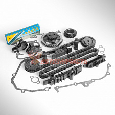 Комплект ГРМ 405,406,409 дв. с цепями DITTON (Прибалтика) Евро2 (подшипник SKF/INA) разрезные звезды