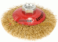 Щетка зачистная для УШМ плоская D-125 мм М14*2 АвтоDело 