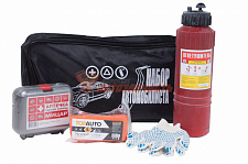 Набор автомобилиста "Car First Aid" (огнетушитель пласт.,перчатки,аптечка Гост, трос) 
