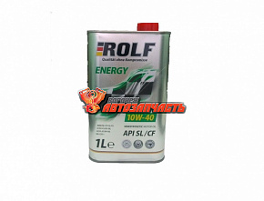 Масло моторное Rolf Energy 10w40 п/с 1л SL/CF /металл/