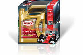 Масло моторное Sintec Platinum 5w40  4л (SN/CF, A3/B4)  Platinum 7000 /new упаковка/ АКЦИЯ 4+1