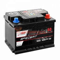 Аккумуляторная батарея  60Ah обратный (480A) SPECBAT (242х175х190)