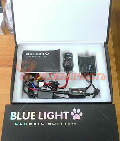 Комплект ламп ксенон BLUE LIGHT H1 6000K - "Голубой кристалл" с блоками розжига  АС*