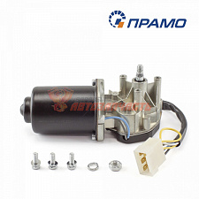 Моторедуктор дворников 2110,2123 (6 конт., 10 мм вал, с перемычкой, крепеж) ПРАМО