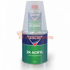 Грунт 5+1 акриловый белый с отвердителем SOLID (0,8л+0,16л)