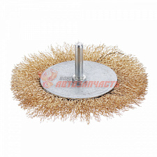 Щетка металлическая для дрели плоская 100мм ЕРМАК