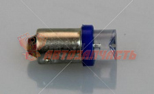 Лампа светодиодная 12V T5W  (синяя, линза) BA9S 1LED B 12V 