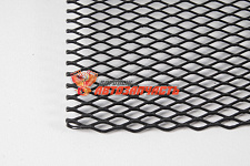 Сетка металлическая декоративная 100x25см, черная мелкая 1.2