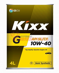 Масло моторное KIXX G 10w40 4л полусинтетика API SL метал. канистра
