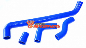 Комплект патрубков радиатора 21213 силикон (4шт) A-RUS