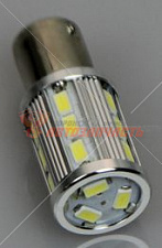 Лампа светодиодная 12V P21W (белая 1156, 18 диодов, симметричная)  5630 WHITE 12V  