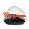 Бокс автомобильный Магнум 580 (белый, тиснение карбон) (2200х840х450) Быстросъём