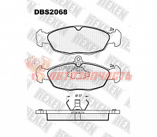 Тормозные колодки дисковые передние Daewoo Lanos/Opel Astra/Corsa HEXEN 