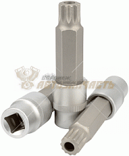 Головка со вставкой SPLINE M16 с отверстием (1/2 ,L=100mm) АвтоDело